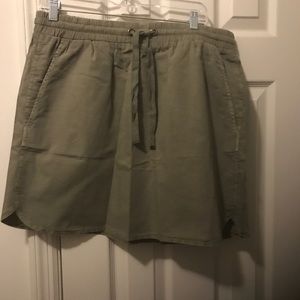 Lilla P army green drawstring skirt. Size 12. NWT!
